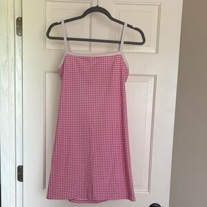 Wild Fable Butter Bliss Gingham Pink Dress